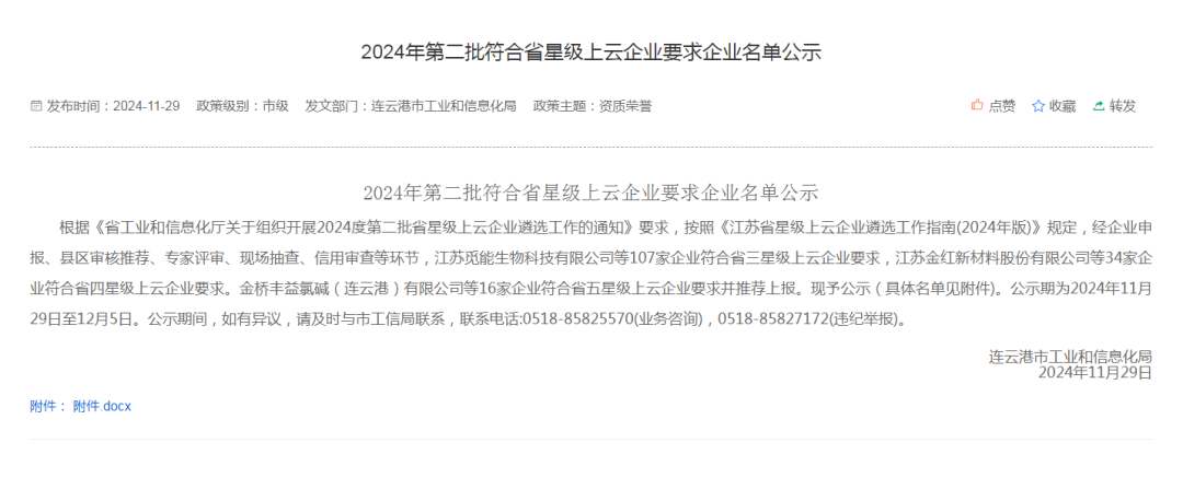 喜報！【騰越科技】獲評江蘇省“五星級上云企業(yè)”名單